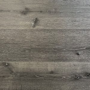 Image of a a close-up of a Hybrid Vinyl Planks 'Grey Hickory' wood floor